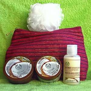  Body Shop Creamy Coconut Pamper Pouch Beauty