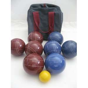  Engraved Bocce package   107mm EPCO Red and Blue balls 