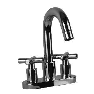   Handle Bathroom Faucet with Mechanical Drain and Me