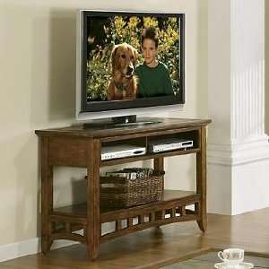  Riverside Andorra TV Console Burnished Oak 5345K