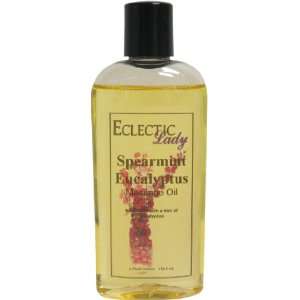  Spearmint Eucalyptus Massage Oil, 4 oz Beauty
