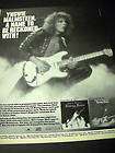 YNGWIE MALMSTEEN Rare 1985 TOUR DATES Promo Poster Ad