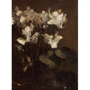  Théodore Fantin Latour   32 x 44 inches   Fleurs, 