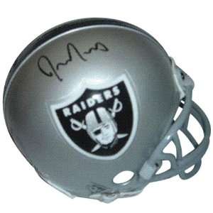  Justin Fargas Signed Mini Helmet 