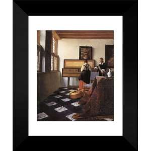  A Lady at the Virginals with a Gentleman 15x18 Framed Art 