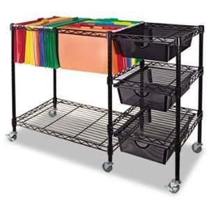  Read Right Mobile File Cart w/Drawers, 38w x 15 1/2d x 28h 
