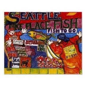  Seattle Fish Market Posters