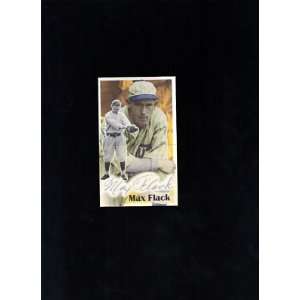  Max Flack 1918 Cubs signed autographed Art Card JSA 