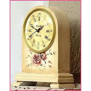  Antique Rose Mantel Clock