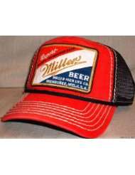 MILLER Beer Logo Embroidered Mesh Baseball Cap HAT