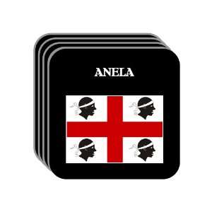   Region, Sardinia (Sardegna)   ANELA Set of 4 Mini Mousepad Coasters