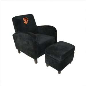   126501 Sports Logo Den Chair With Ottoman   LA Angels