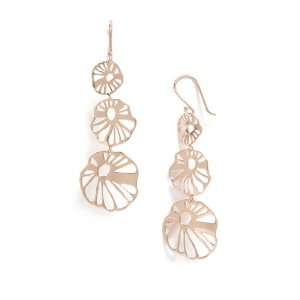  Ippolita Digital Lace Rose Sunburst Triple Drop Earrings 