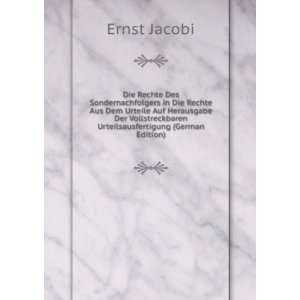  Urteilsausfertigung (German Edition) Ernst Jacobi Books