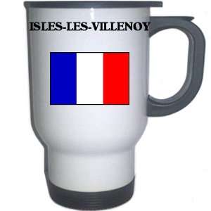  France   ISLES LES VILLENOY White Stainless Steel Mug 