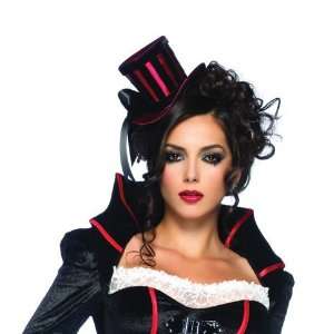  Costumes For All Occasions Ua2102 Mini Top Hat Red Black 