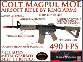   Colt M4 Magpul MOE TAN METAL / Polymer Electric Airsoft Rifle M4A1 AEG