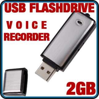 USB FLASH DRIVE VOICE AUDIO RECORDER 2GB COVERT SPY  