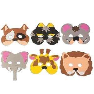  S&S Worldwide Foam Animal Mask Kit (Pack of 24) 