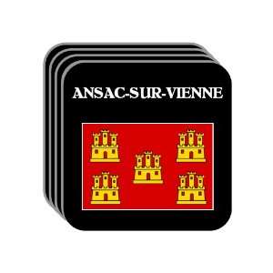Poitou Charentes   ANSAC SUR VIENNE Set of 4 Mini Mousepad Coasters
