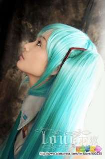 VOCALOID Miku Hatsune Cosplay Costume + wig  