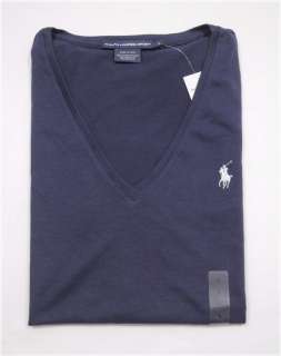 NWT Ralph Lauren Polo Womens SS Pima Vneck T shirt Tee  