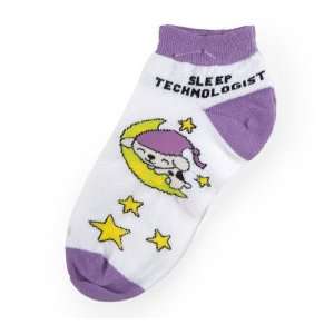 Anklet Socks with Sleep Technologist Dog Logo