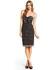 NWT Betsey Johnson Black & White Polka Dot Dress $298 size 8