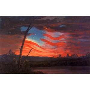   Frederic Edwin Church   24 x 16 inches   Our Banner