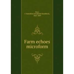   microform F. Ratchford (Frederick Ratchford), 1821 1889 Starr Books