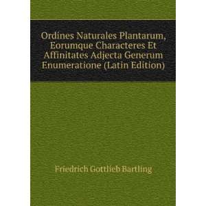   Enumeratione (Latin Edition) Friedrich Gottlieb Bartling Books