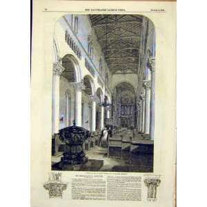   Archaeological Institute Salisbury Wilton Print 1849