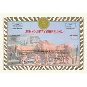  Vintage Art Lion Country Safari, Inc.   00312 x