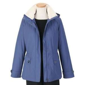  TravelSmith Womens Rain Resistant Anorak Blue L 