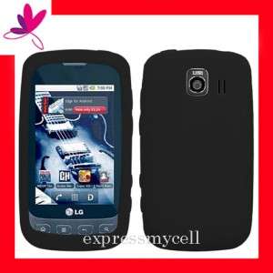 GEL Case Cover 4 Virgin Mobile Sprint LG OPTIMUS V U BK  