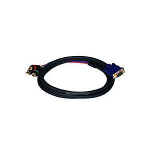  Brand New 6FT VGA to 3 RCA component video cable (HD15   3 