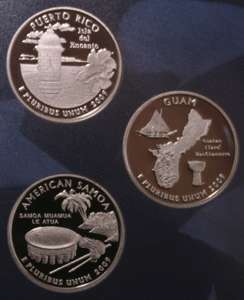   US TERRITORIES PROOF QUARTER SET NEW FROM THE SAN FRANCISCO MINT DCAM