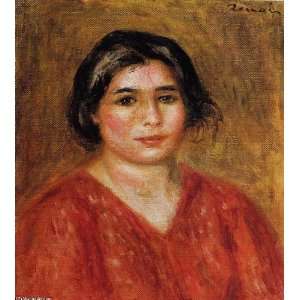   Renoir   24 x 26 inches   Gabrielle in a Red Blouse 1
