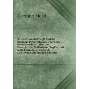   . Paladini, Sullinvenzione (Italian Edition) Gaetano Melzi Books