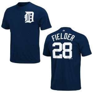 Detroit Tigers Prince Fielder Navy Youth Name and Number T Shirt 