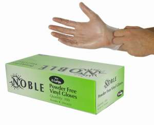   Extra Large Powder Free Disposable Vinyl Gloves for Foodservice  