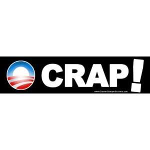 Anti Obama Bumper Sticker   Decal   O Crap