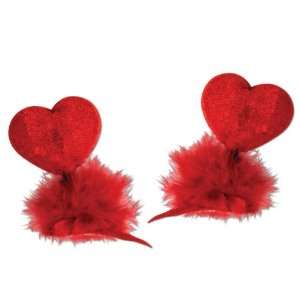 Lets Party By Beistle Company Heart Hair Clips / Red 