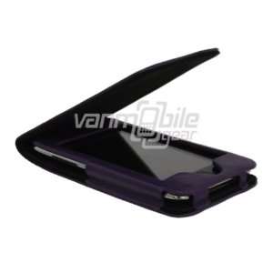  Purple Apple iTouch Leather Verticale Flip Cover Case (2nd 