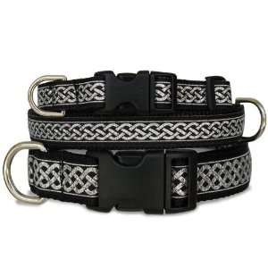  Celtic Knot Dog Collar, Metallic Silver