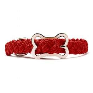    08S X Large Sailors Knot Solid Collar   Red   White