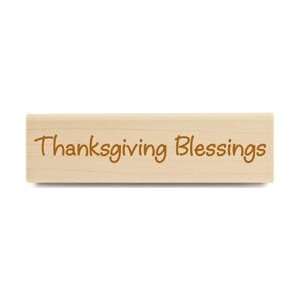   Verses Mounted Rubber Stamp Thanksgiving Blessings; 3 Items/Order