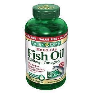  NATURES BOUNTY FISH OIL 1200MG ODORLESS 100SG Everything 