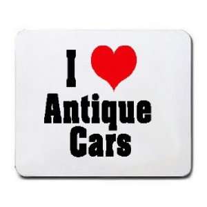  I Love/Heart Antique Cars Mousepad
