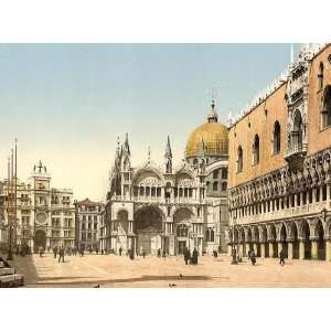   tower St. Marks and Doges Palace Piazzetta di San Marco Venice Italy